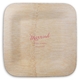 Expressive Script Married Square Bamboo Plates Image 1 of 2
