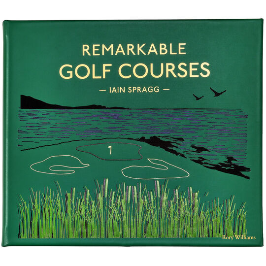 Remarkable Golf Courses Personalized Leather Book