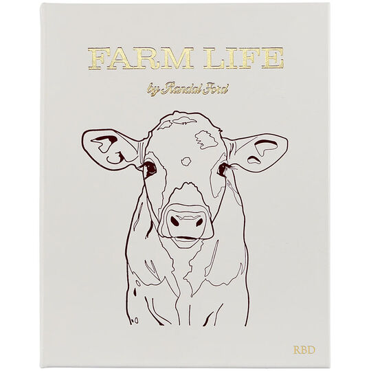 Farm Life Personalized Leather Book