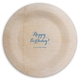 Darling Happy Birthday Round Bamboo Plates Image 1 of 3