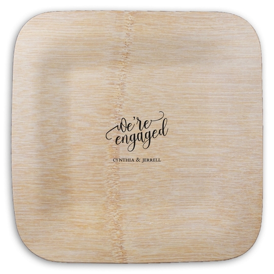  Square Bamboo Plates