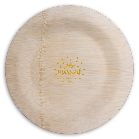  Round Bamboo Plates