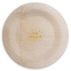 Confetti Dots Just Married Round Bamboo Plates Image 1 of 3
