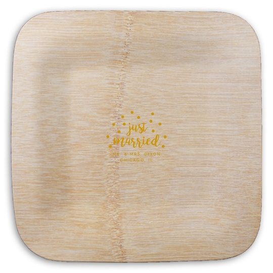  Square Bamboo Plates