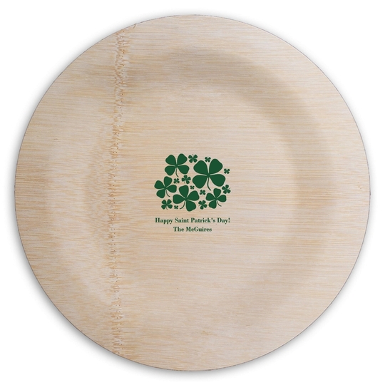  Round Bamboo Plates