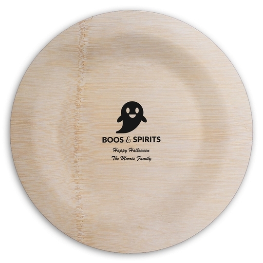 Boos & Spirits Round Bamboo Plates