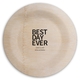 Bold Best Day Ever Round Bamboo Plates Image 1 of 7