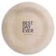 Bold Best Day Ever Round Bamboo Plates Image 4 of 7