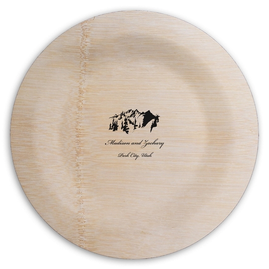  Round Bamboo Plates