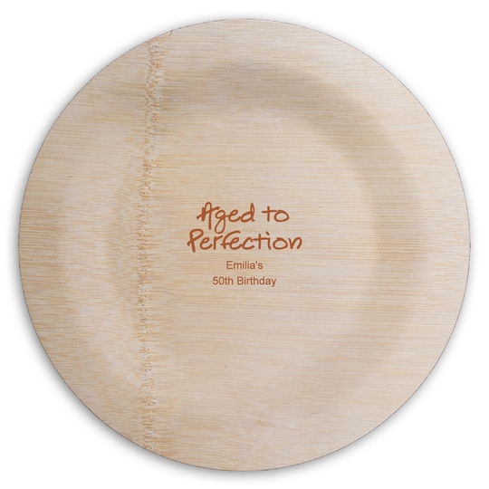  Round Bamboo Plates