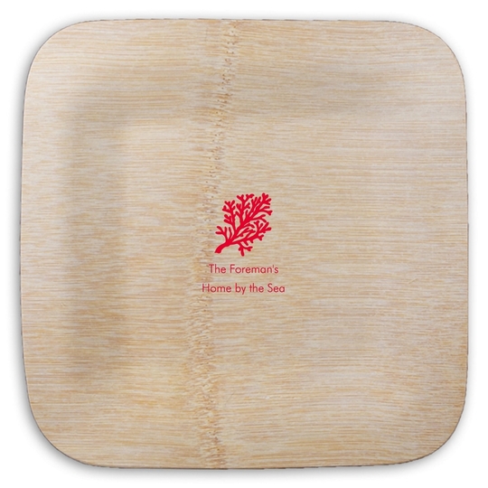  Square Bamboo Plates