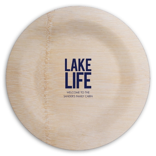  Round Bamboo Plates