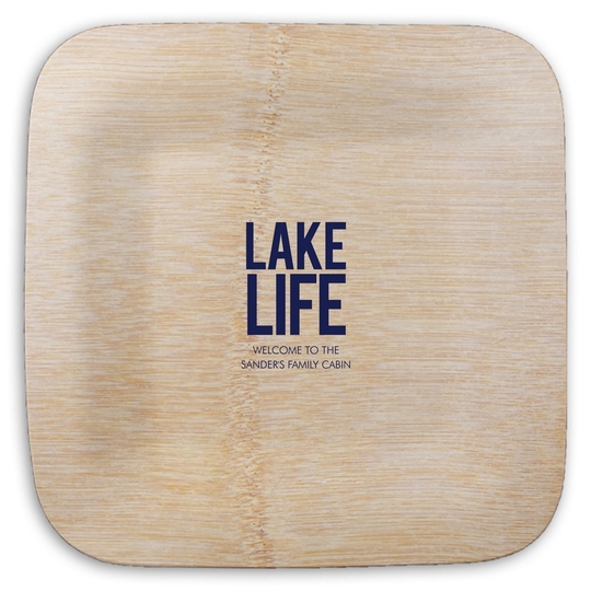  Square Bamboo Plates