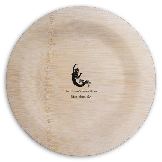  Round Bamboo Plates