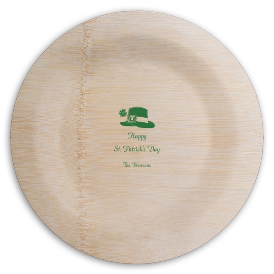  Round Bamboo Plates