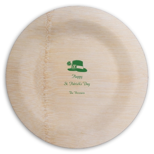 Be Irish Round Bamboo Plates