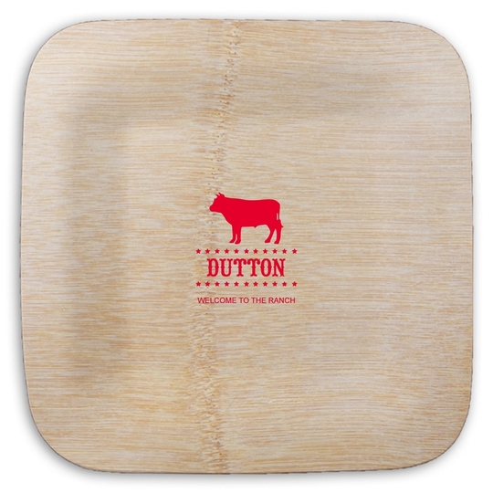  Square Bamboo Plates
