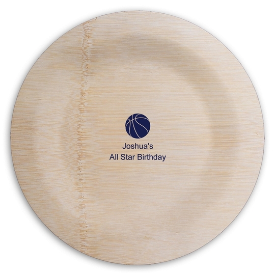  Round Bamboo Plates