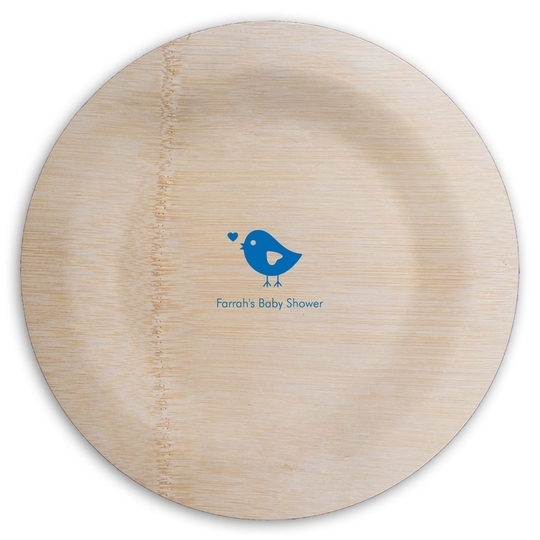 Baby Bird Round Bamboo Plates