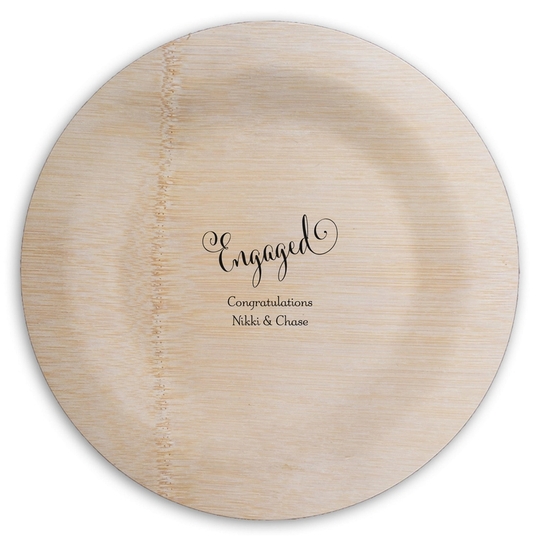  Round Bamboo Plates