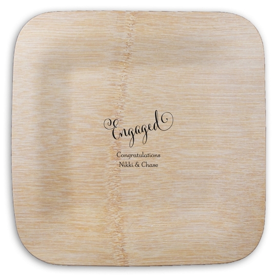  Square Bamboo Plates