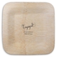Romantic Engaged Square Bamboo Plates Image 1 of 2