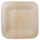 50th Wreath Square Bamboo Plates Image 1 of 3