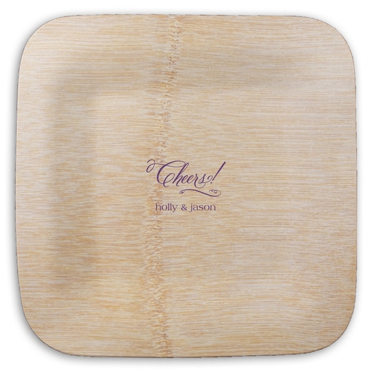  Square Bamboo Plates
