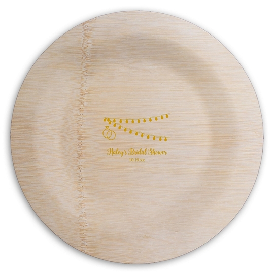  Round Bamboo Plates