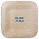 Two Bold Names Square Bamboo Plates Image 1 of 2