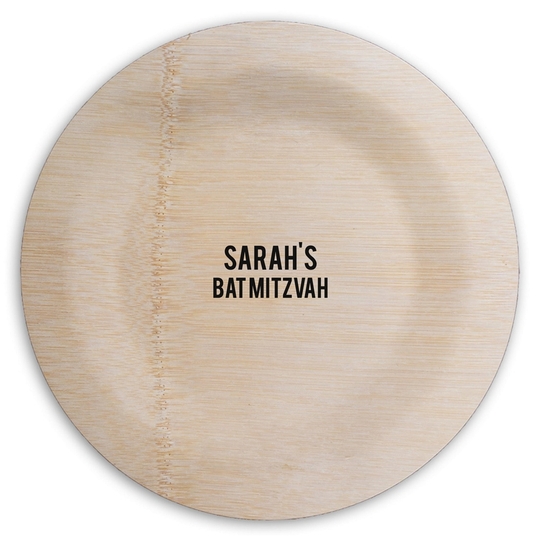  Round Bamboo Plates