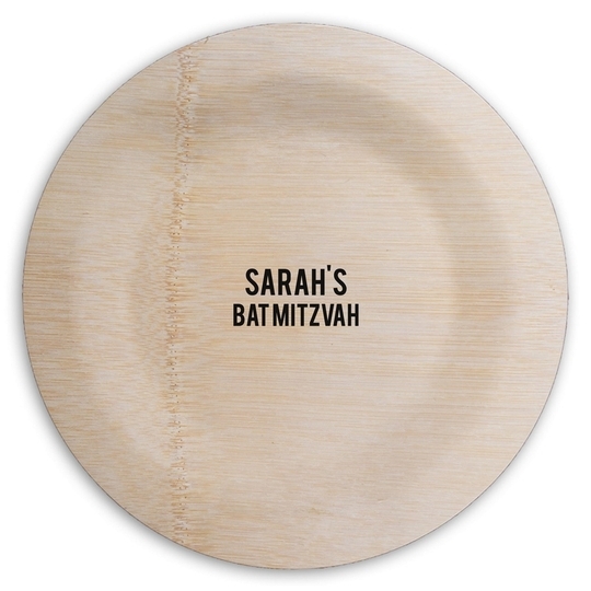 Your Event Round Bamboo Plates