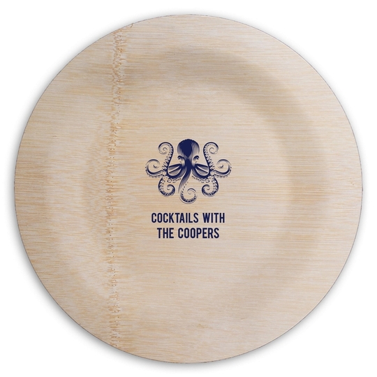  Round Bamboo Plates