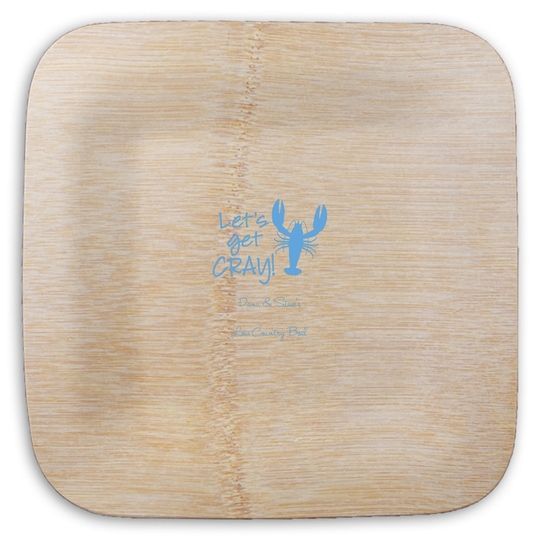  Square Bamboo Plates