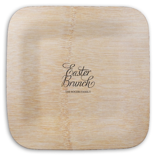  Square Bamboo Plates