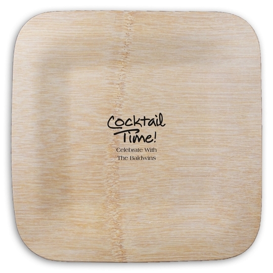 Studio Cocktail Time Square Bamboo Plates
