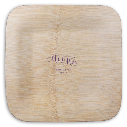  Square Bamboo Plates