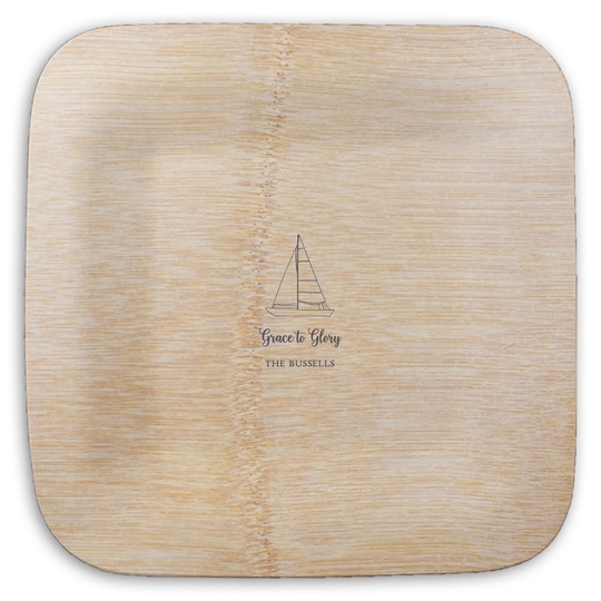  Square Bamboo Plates