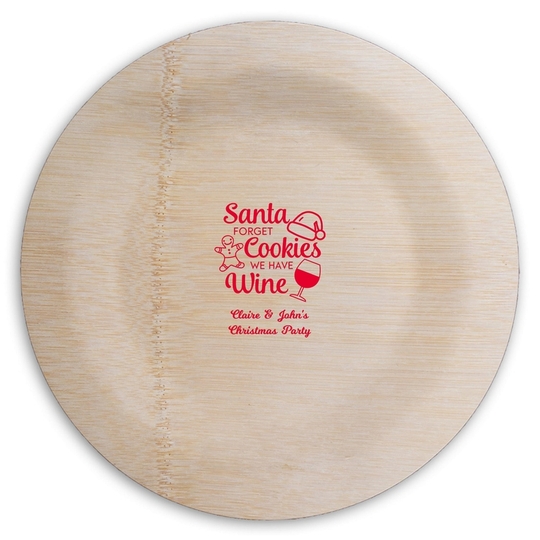  Round Bamboo Plates