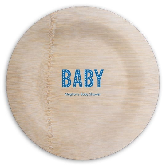  Round Bamboo Plates