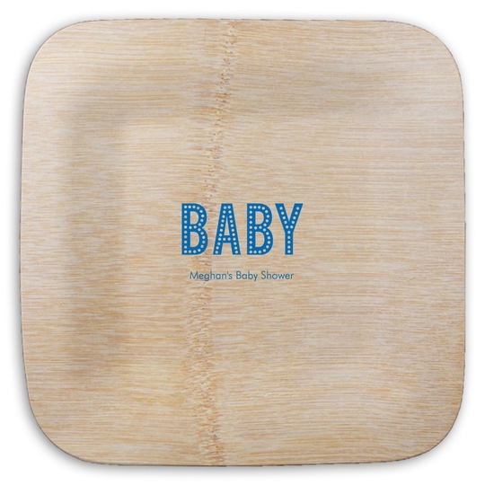  Square Bamboo Plates