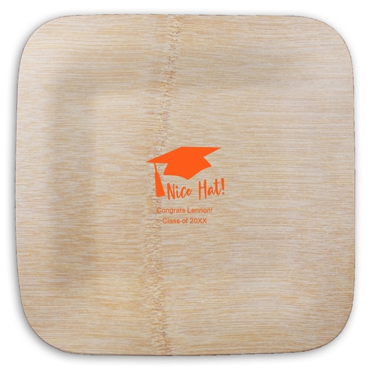  Square Bamboo Plates