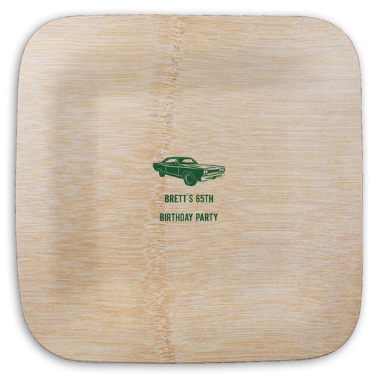  Square Bamboo Plates