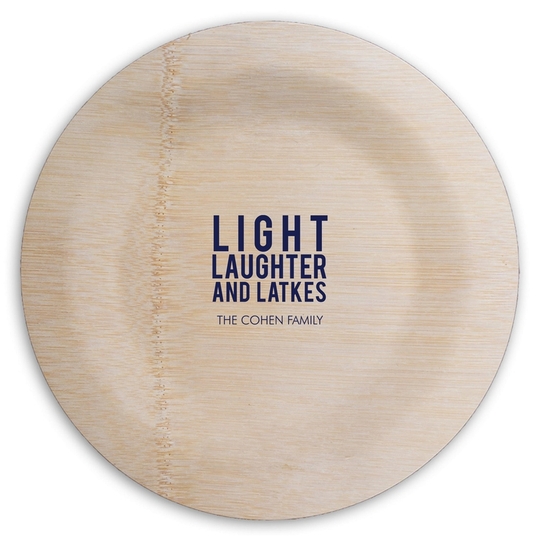  Round Bamboo Plates