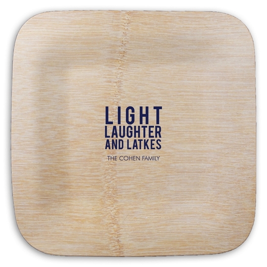  Square Bamboo Plates