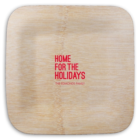  Square Bamboo Plates