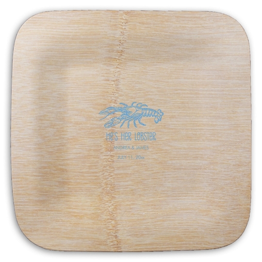  Square Bamboo Plates