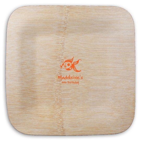 Goldfish Square Bamboo Plates