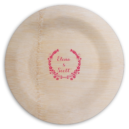  Round Bamboo Plates