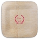Floral Laurel Wreath Square Bamboo Plates Image 1 of 6